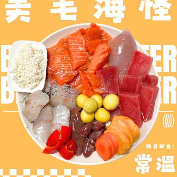 【狗狗鮮食-三文魚口味】低磷餐美毛海怪🐟｜美毛護膚