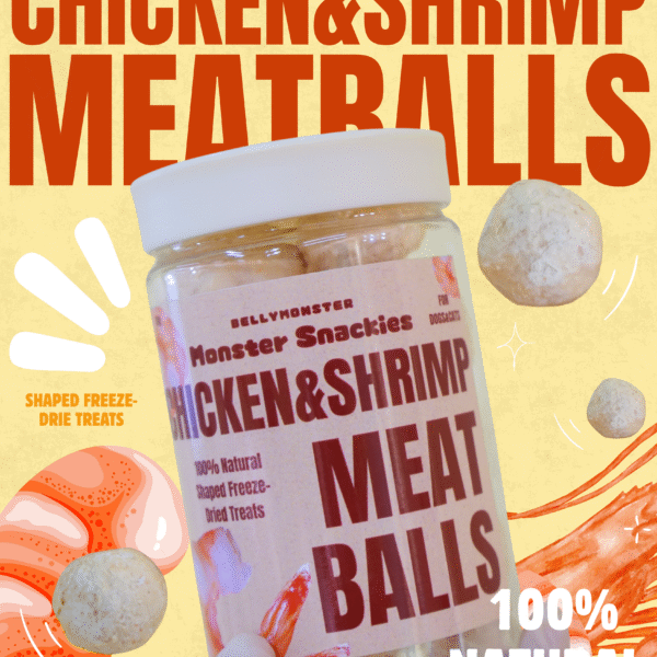 雞肉蝦肉丸凍乾